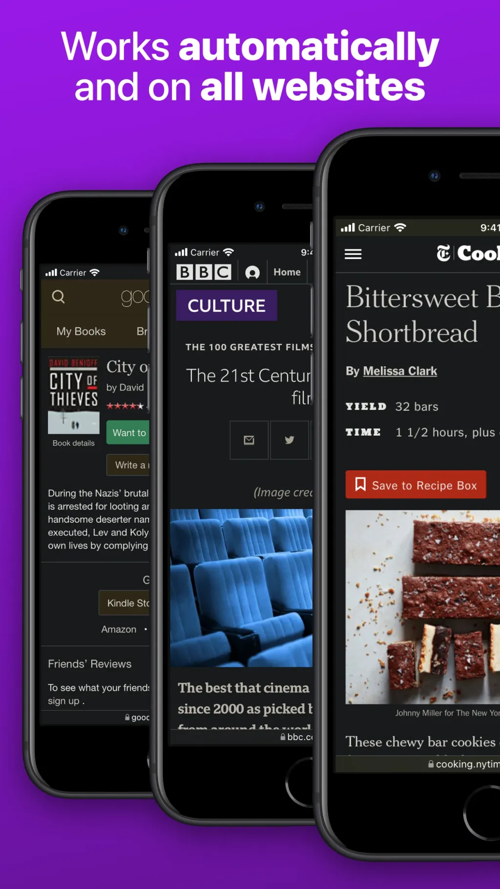 Noir - Dark Mode for Safari App Store screenshot 2