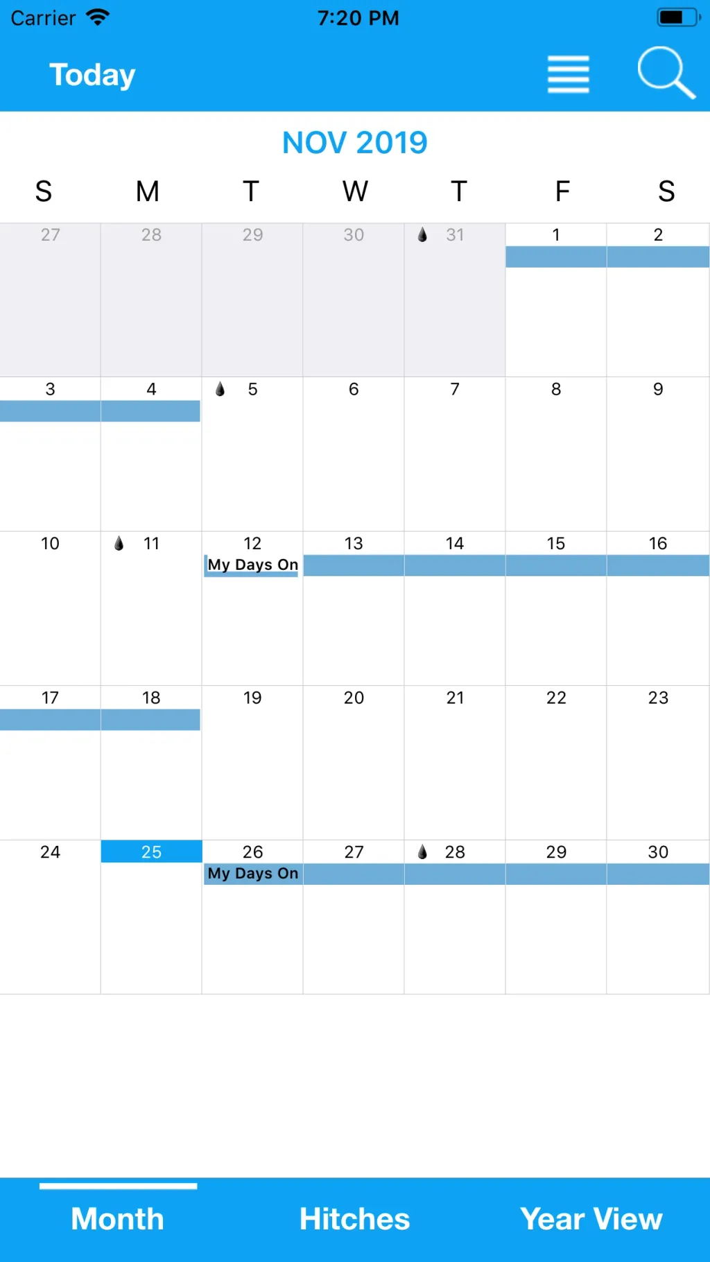 Oilfield Calendar App Store screenshot 3