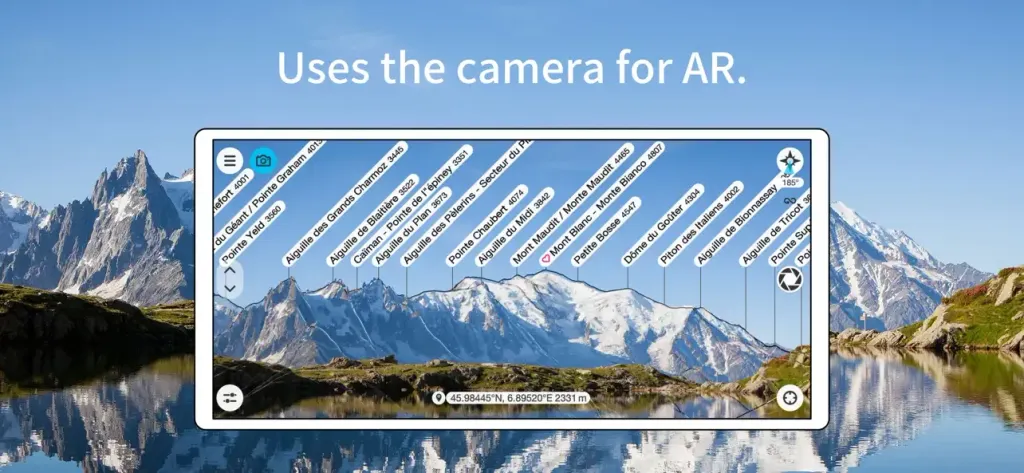 PeakFinder App Store screenshot 1