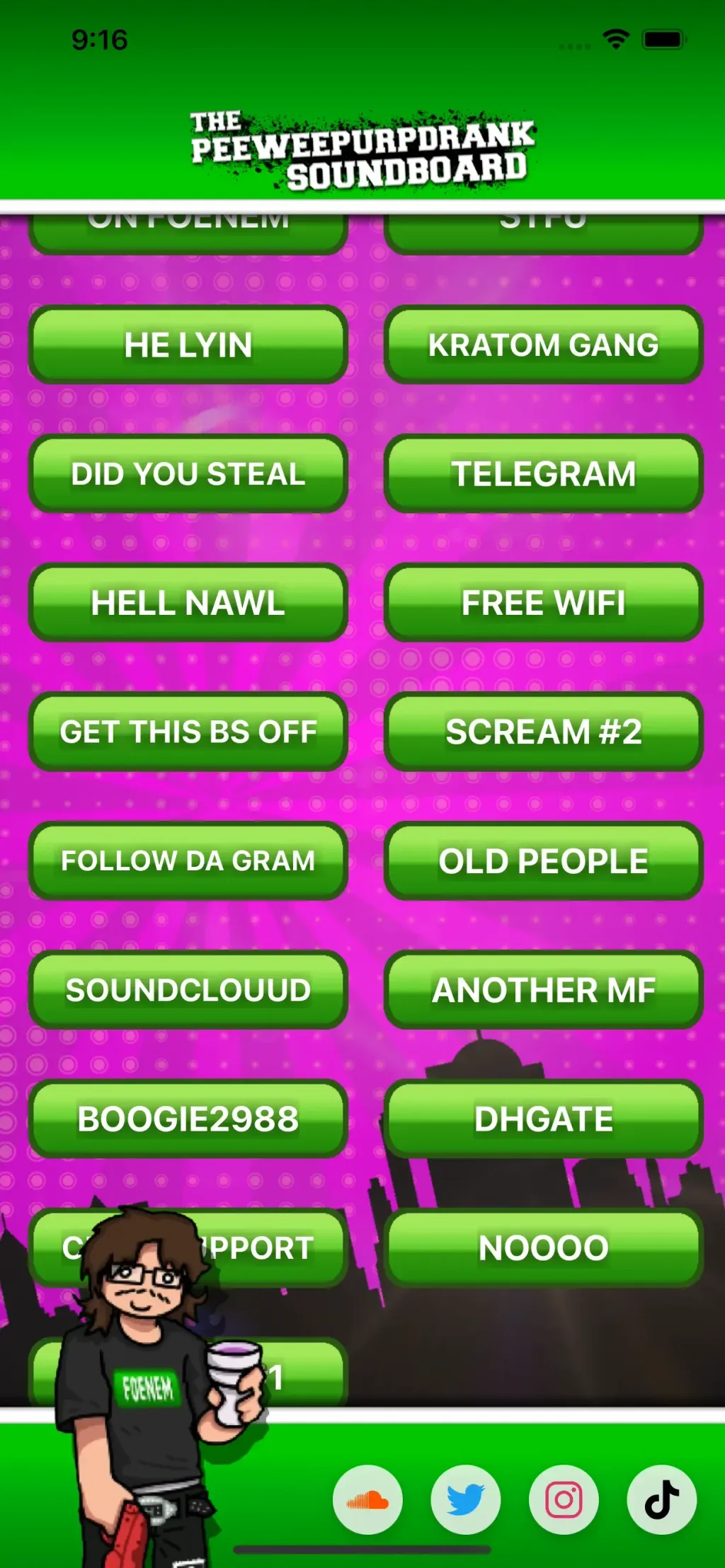 PeeWee Purpdrank's Soundboard App Store screenshot 1