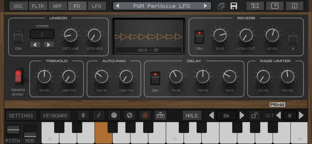 Pro-A5 Synth + AUv3 App Store screenshot 3