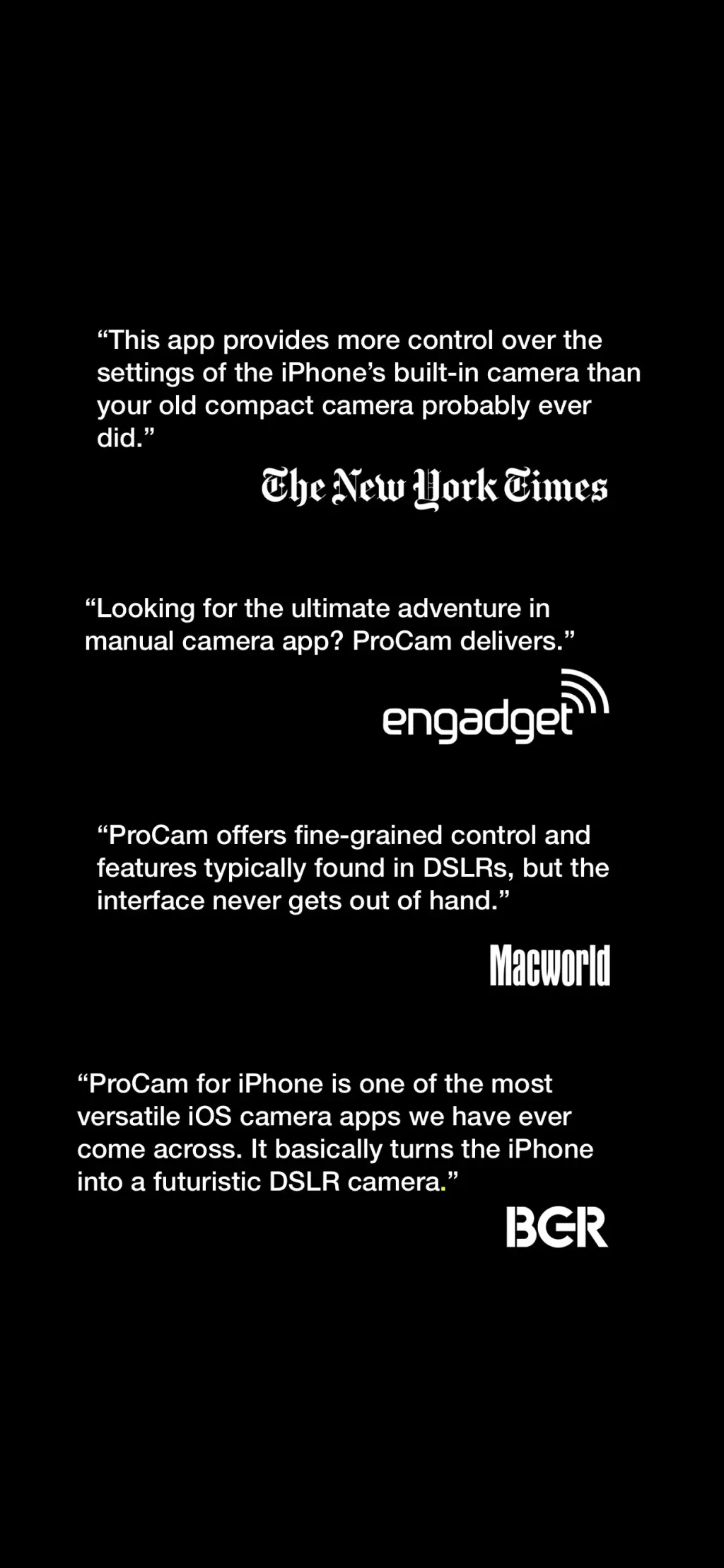 ProCam - Pro Camera App Store screenshot 8
