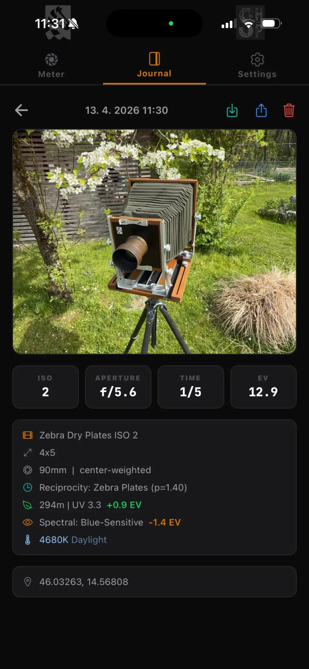ProFilm Meter App Store screenshot 6