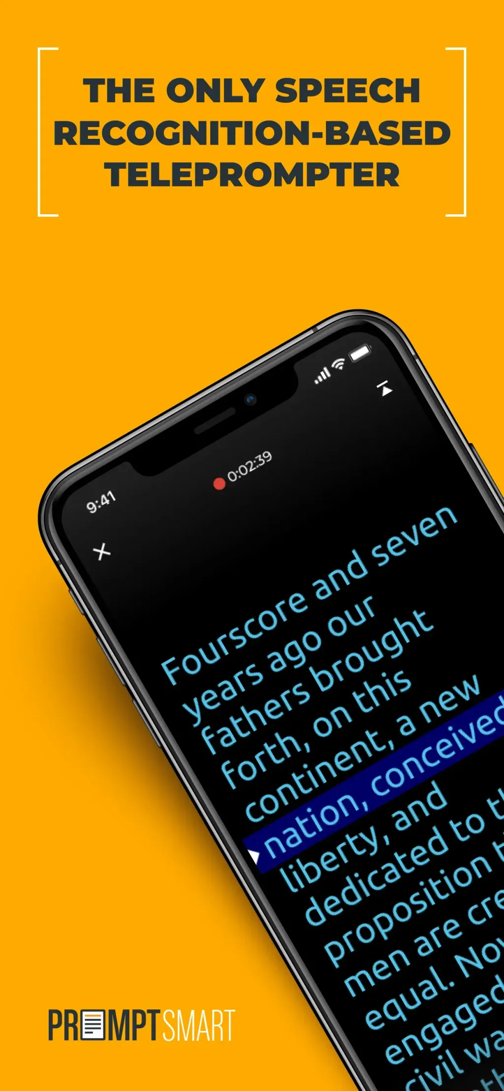 PromptSmart Pro - Teleprompter App Store screenshot 1