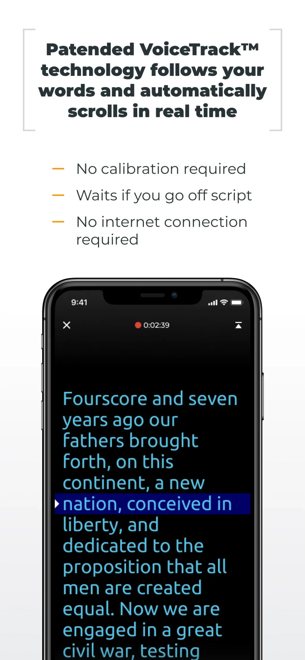 PromptSmart Pro - Teleprompter screenshot 1