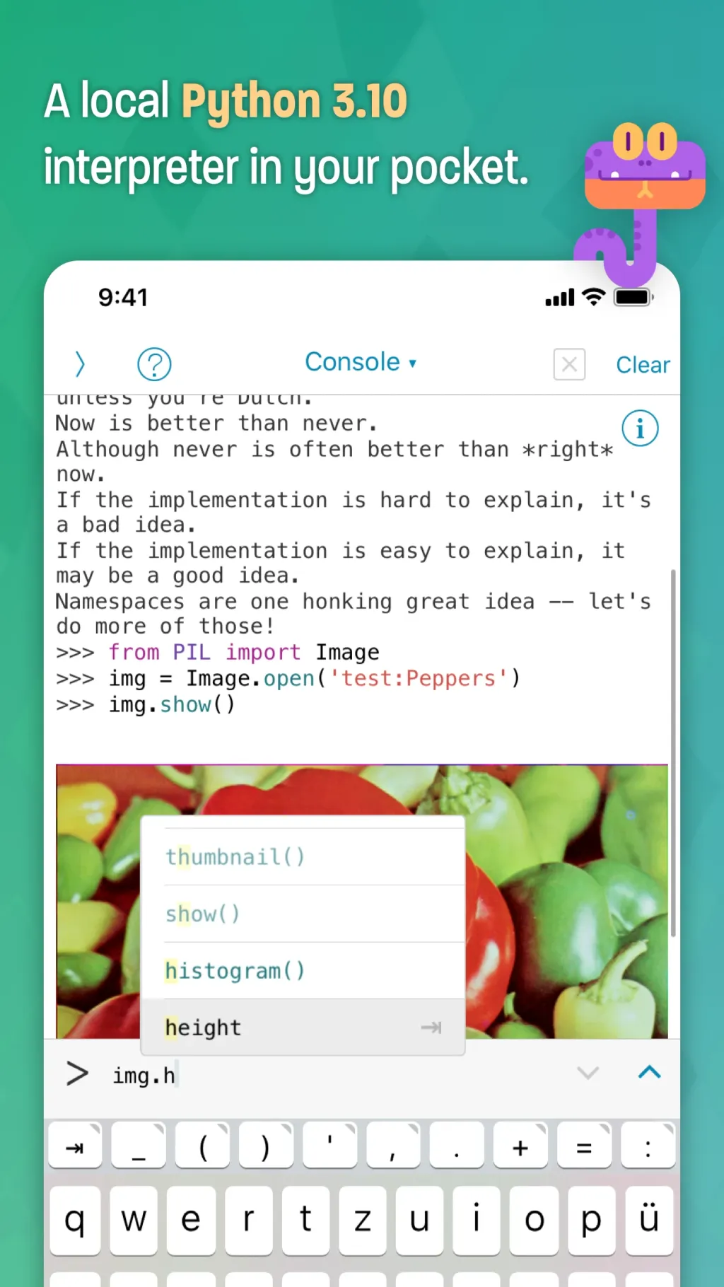 Pythonista 3 App Store screenshot 1