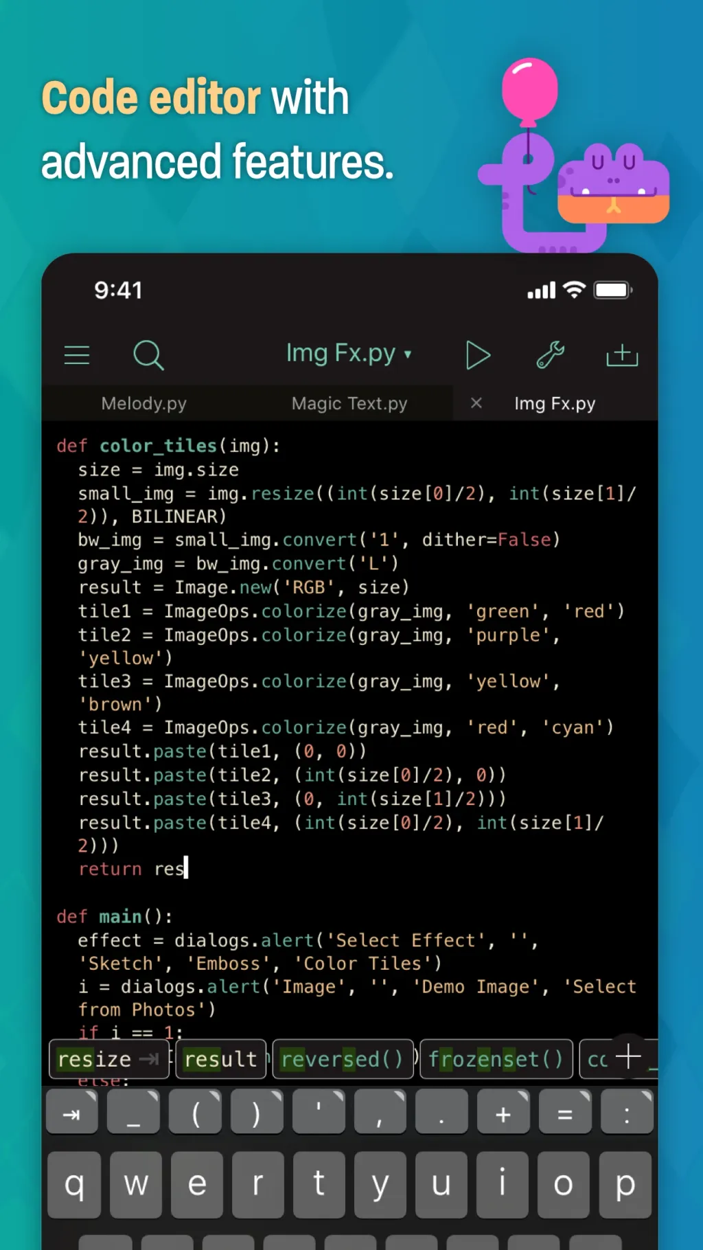 Pythonista 3 App Store screenshot 2