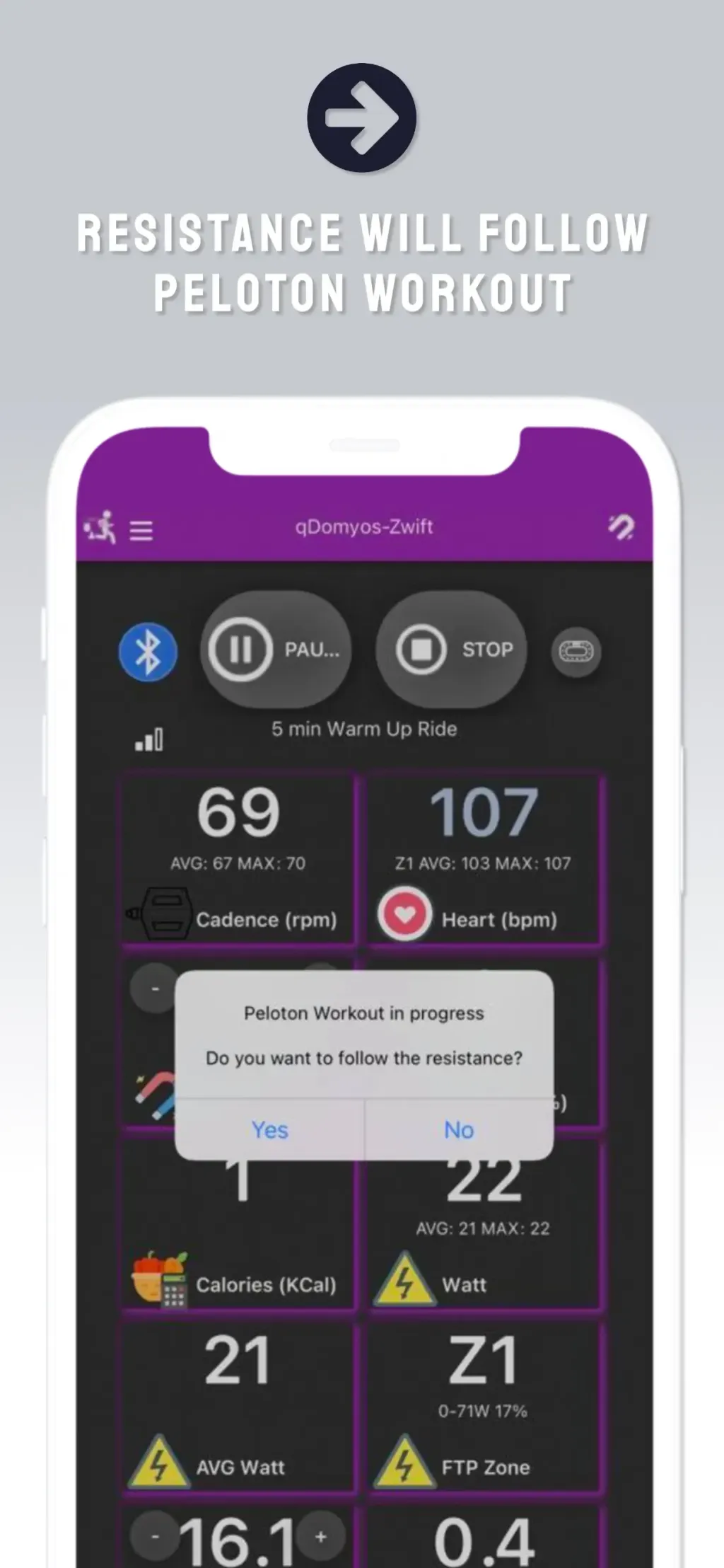 QZ - qdomyos-zwift App Store screenshot 3