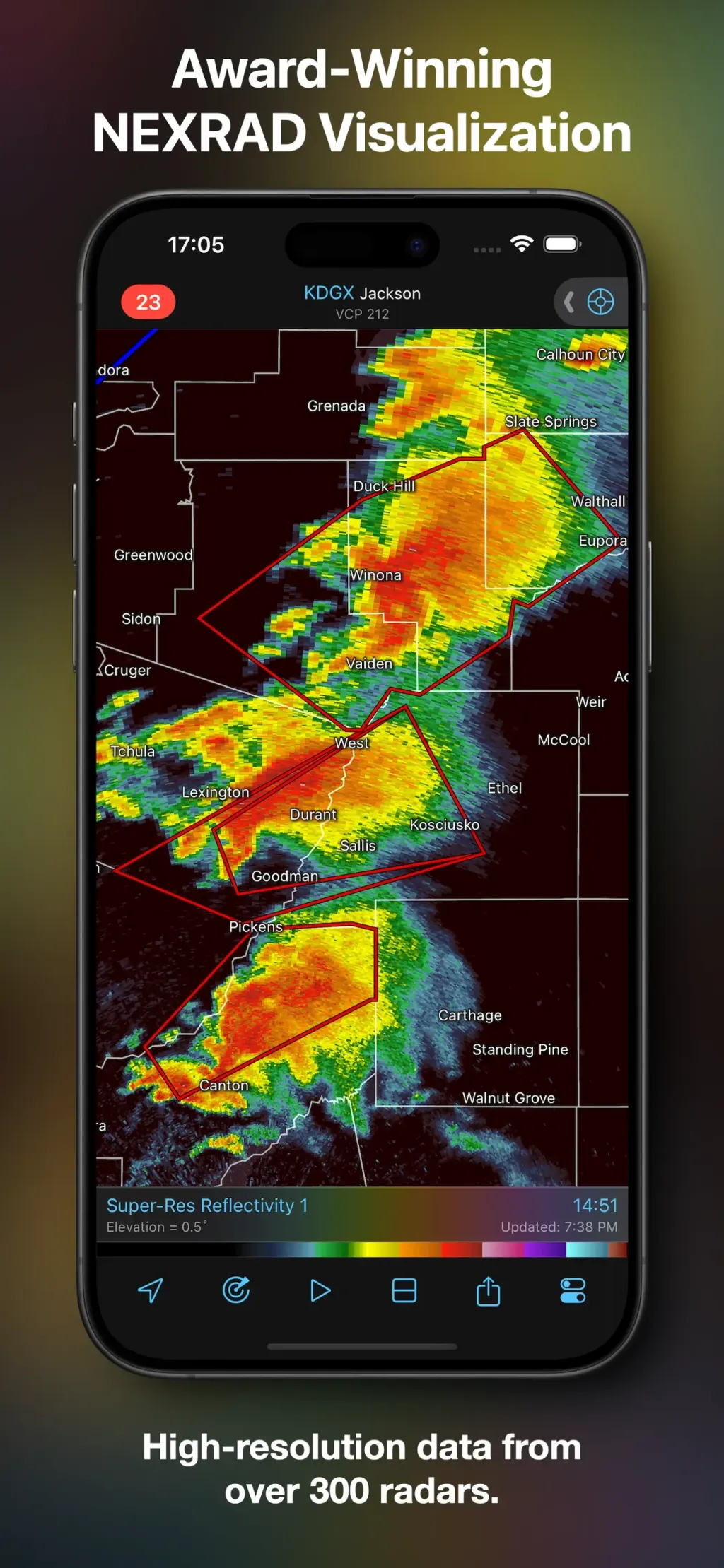 RadarScope App Store screenshot 1