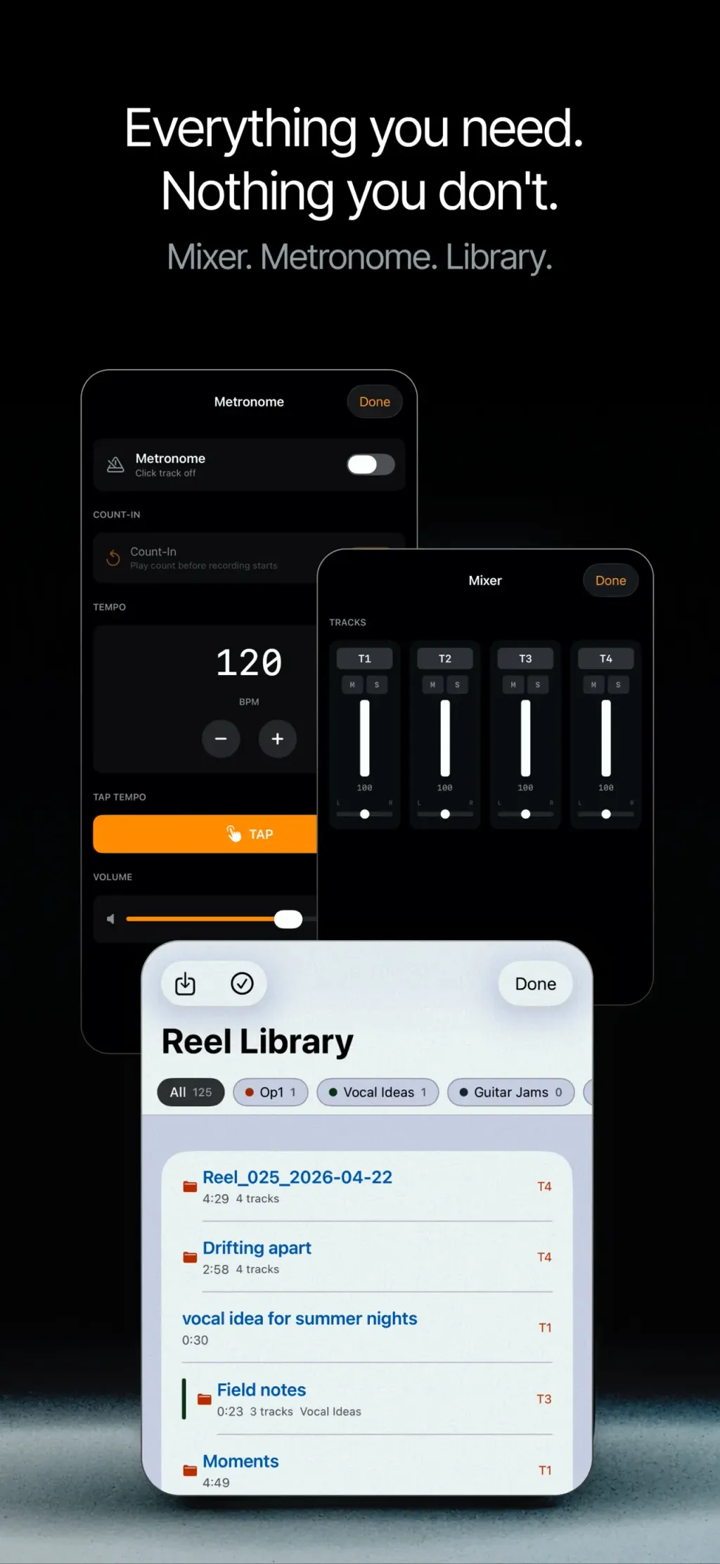Reel: 4-Track Recorder App Store screenshot 6
