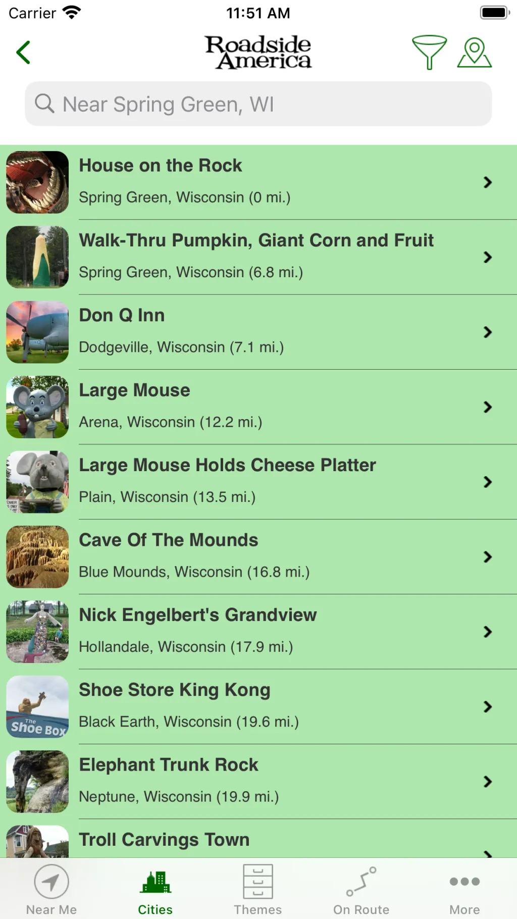 Roadside America App Store screenshot 8