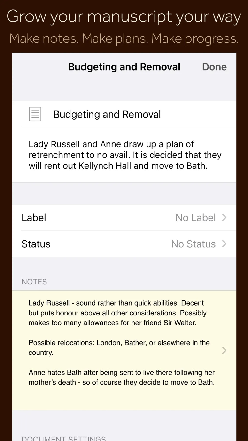 Scrivener App Store screenshot 2