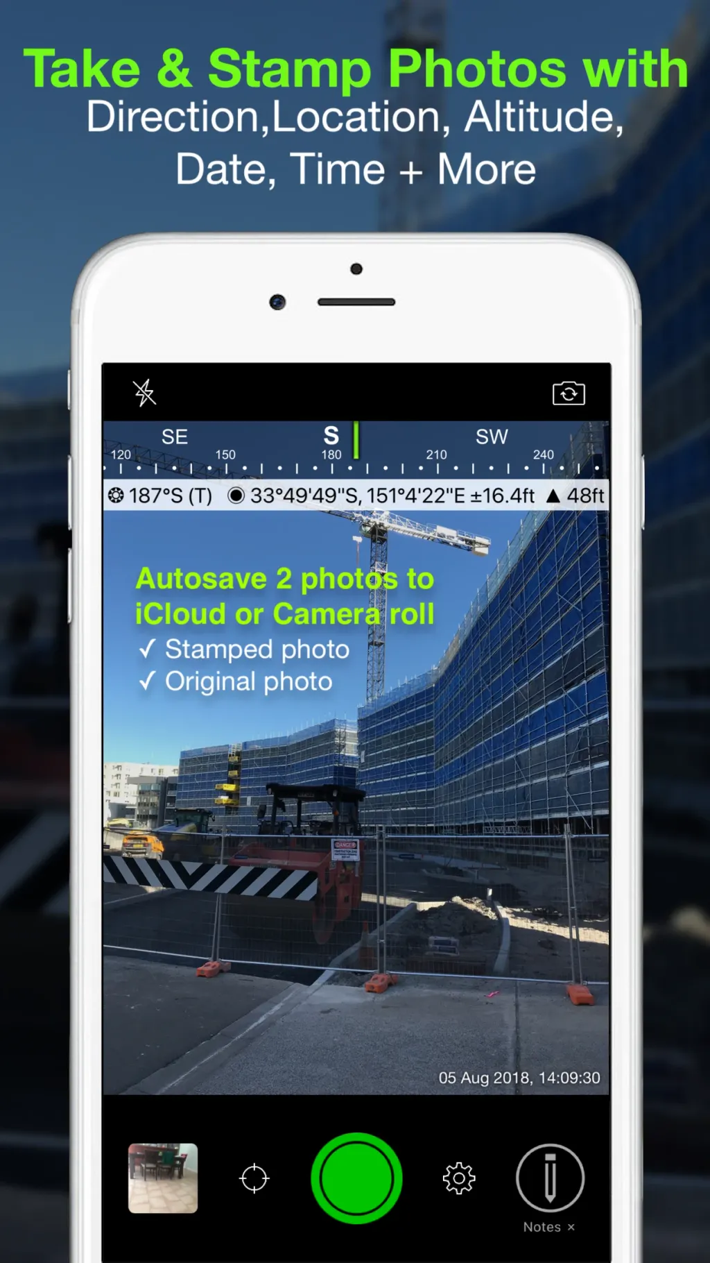 Solocator - GPS Field Camera App Store screenshot 1