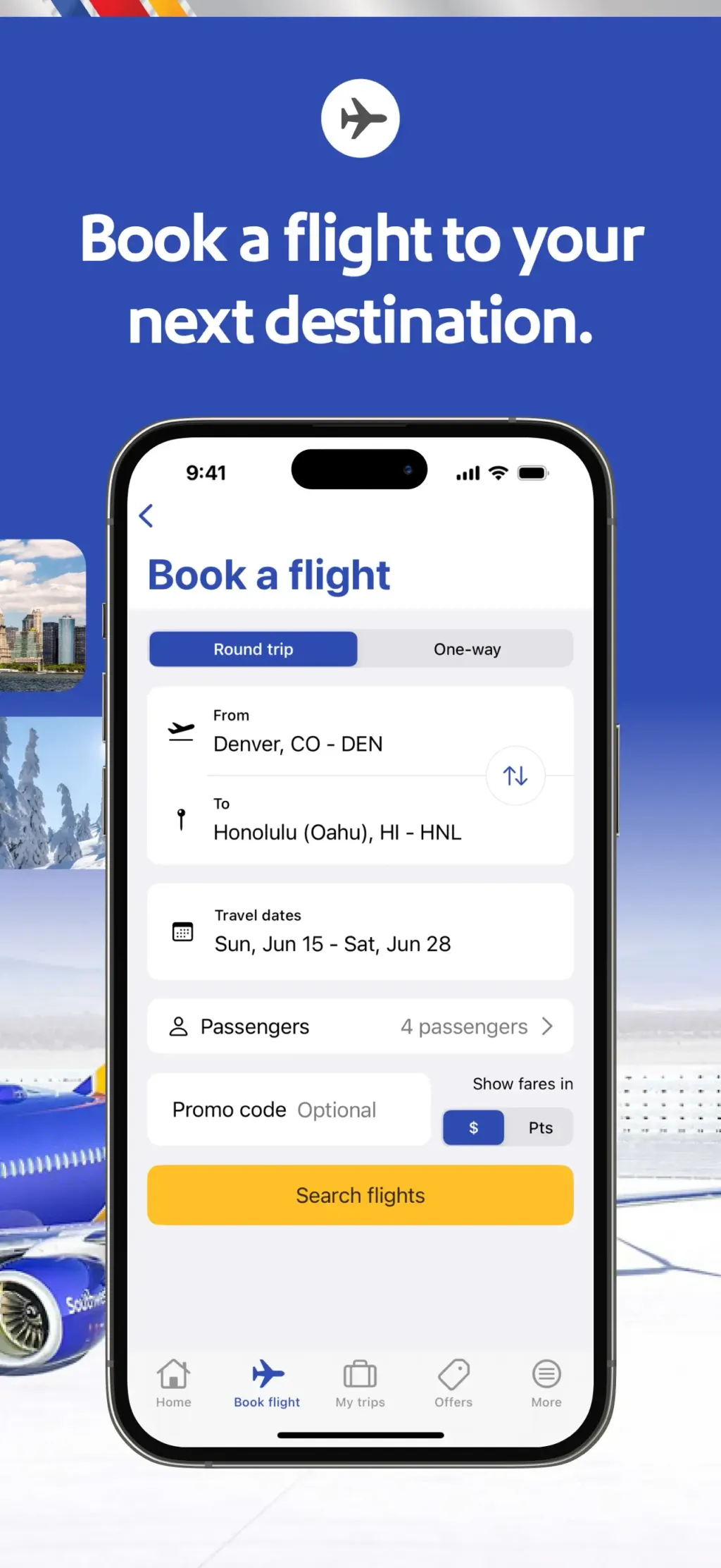 Southwest Airlines: Travel App screenshot 1