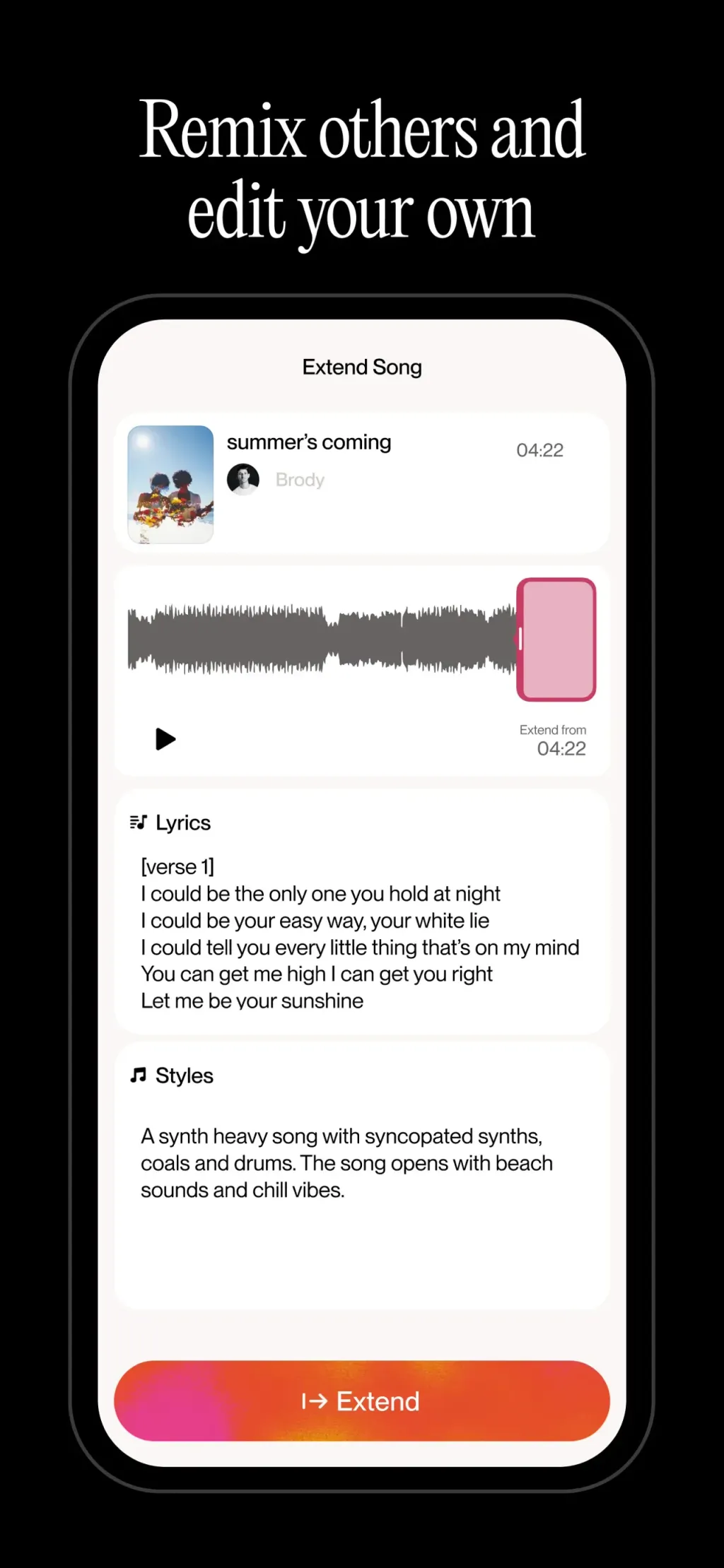 Suno - AI Songs & Music App Store screenshot 10