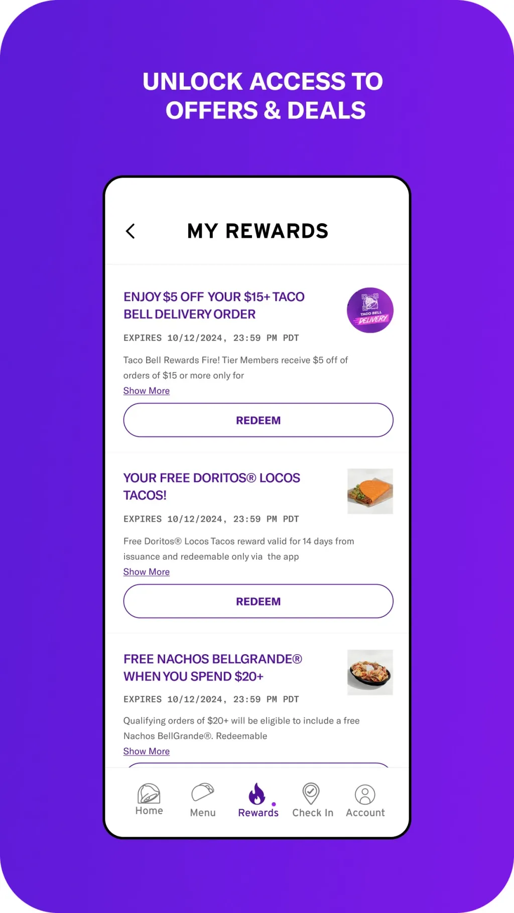 Taco Bell Fast Food & Delivery screenshot 1