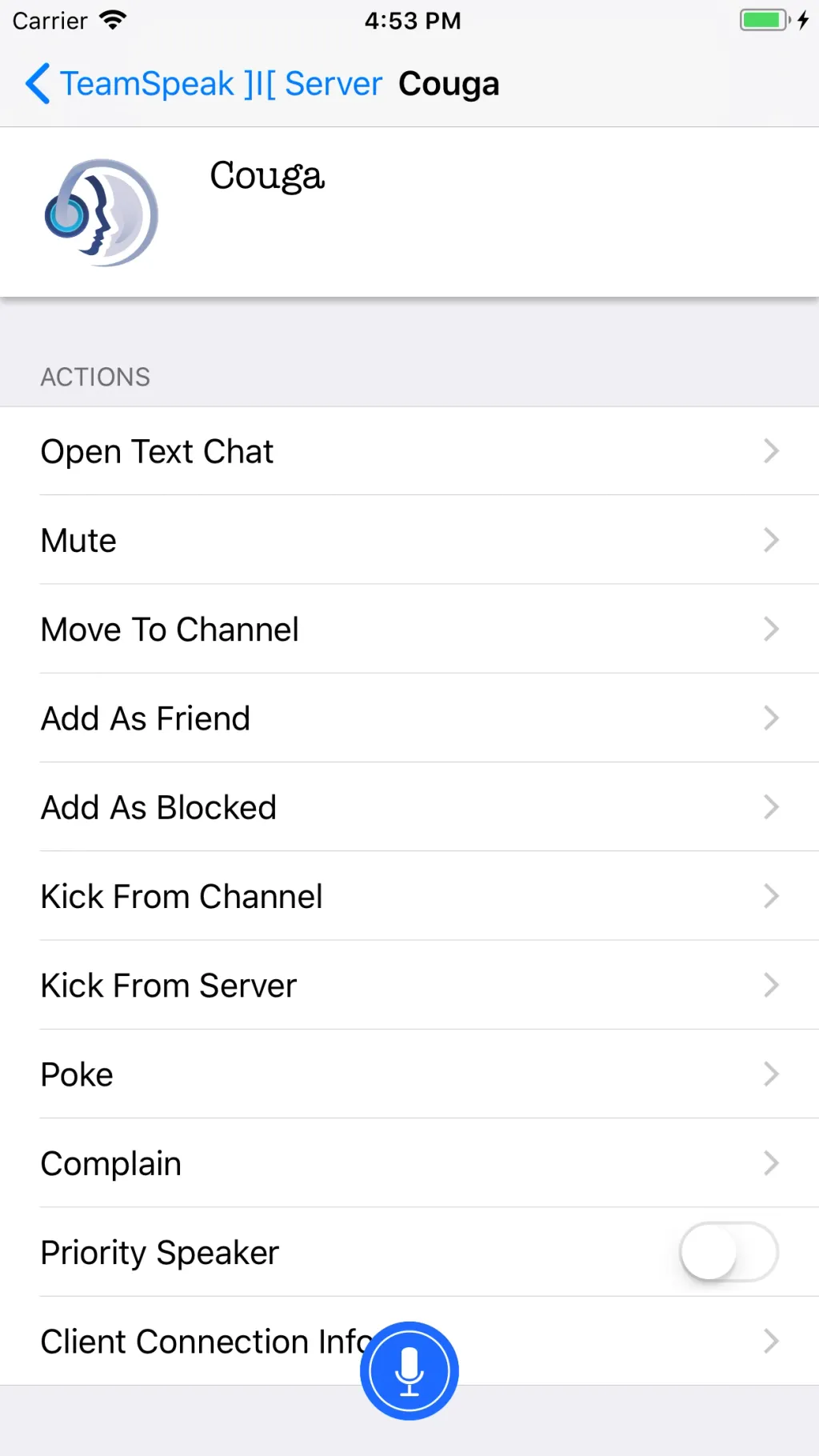 TeamSpeak 3 App Store screenshot 3