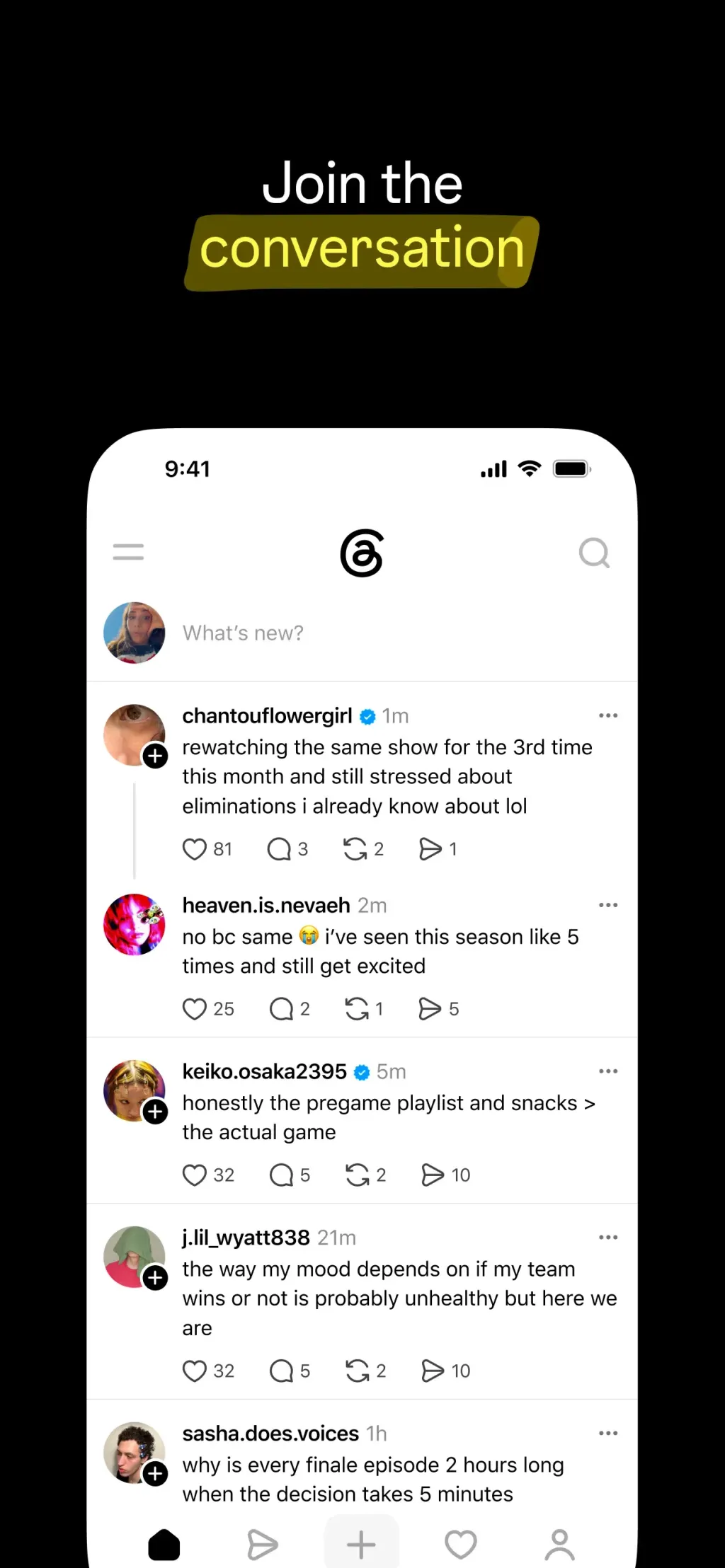 Threads App Store screenshot 1