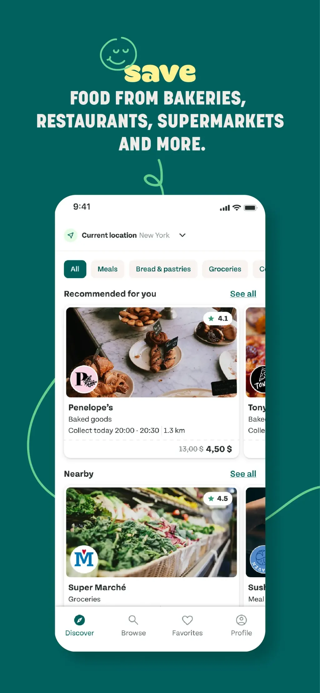 Too Good To Go: End Food Waste App Store screenshot 2
