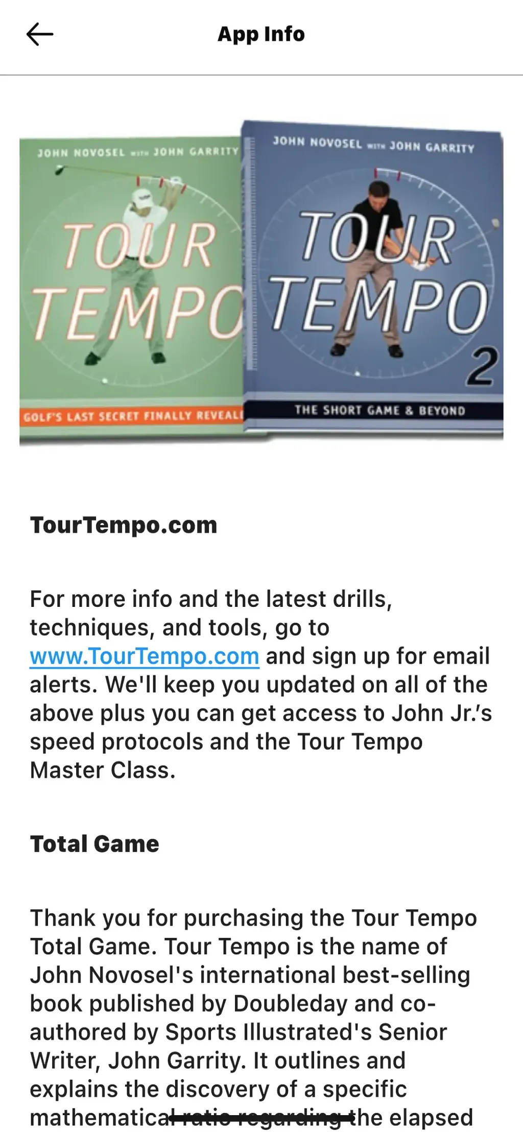 Tour Tempo App Store screenshot 7