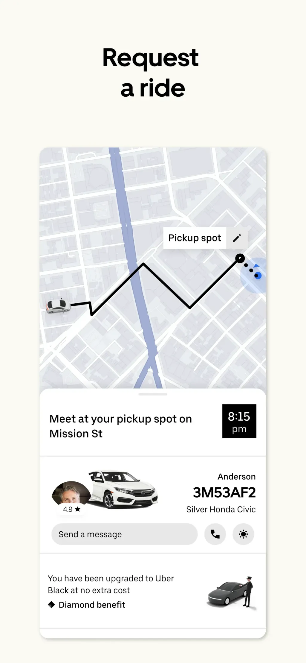Uber - Request a ride App Store screenshot 2