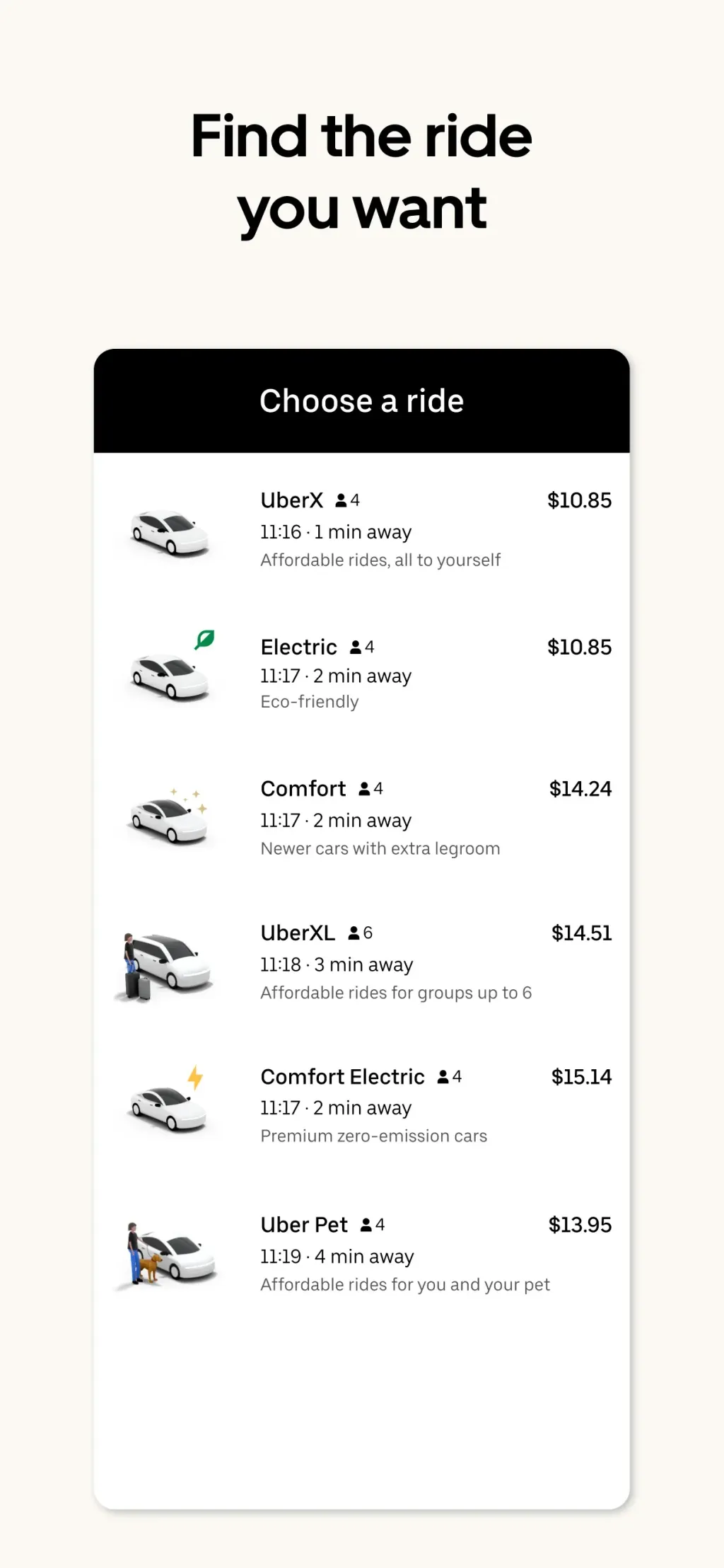 Uber - Request a ride App Store screenshot 4