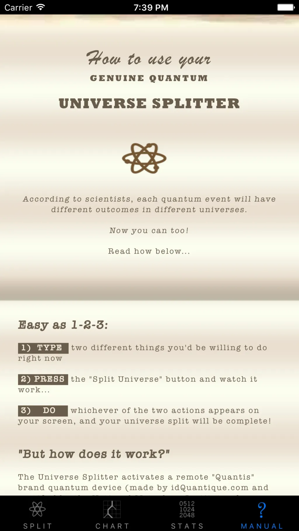 Universe Splitter App Store screenshot 4