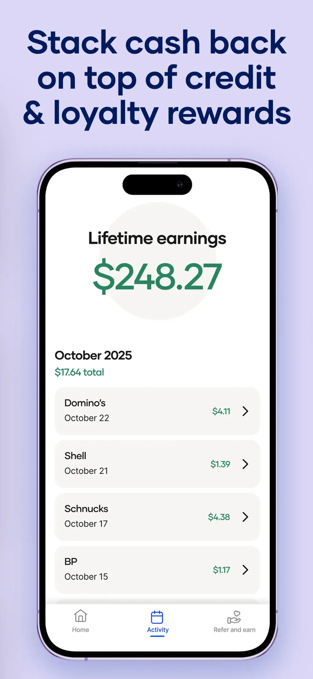 Upside: Gas & Food Cash Back App Store screenshot 3