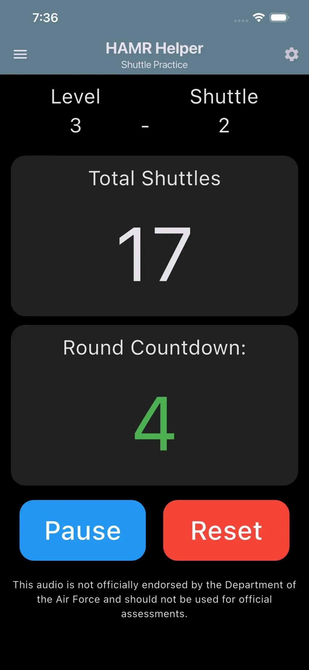 USAF PFA & USSF HPA Calculator App Store screenshot 4