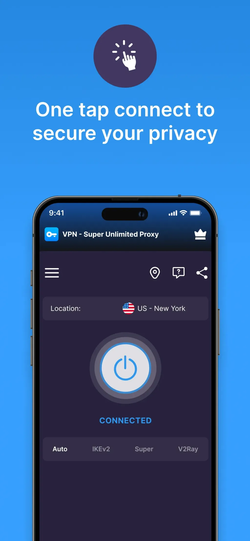 VPN - Super Unlimited Proxy screenshot 1