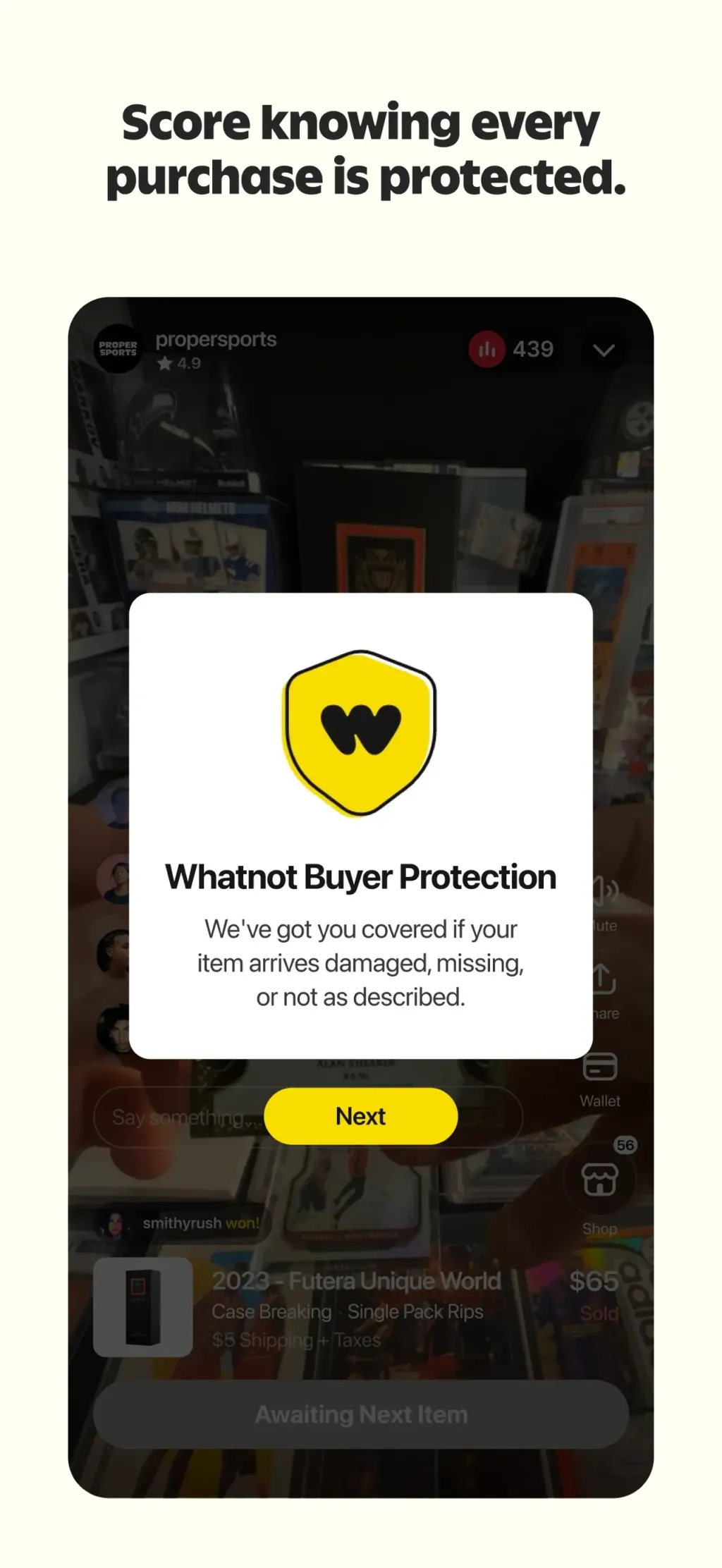 Whatnot: Shop, Sell, Connect App Store screenshot 5