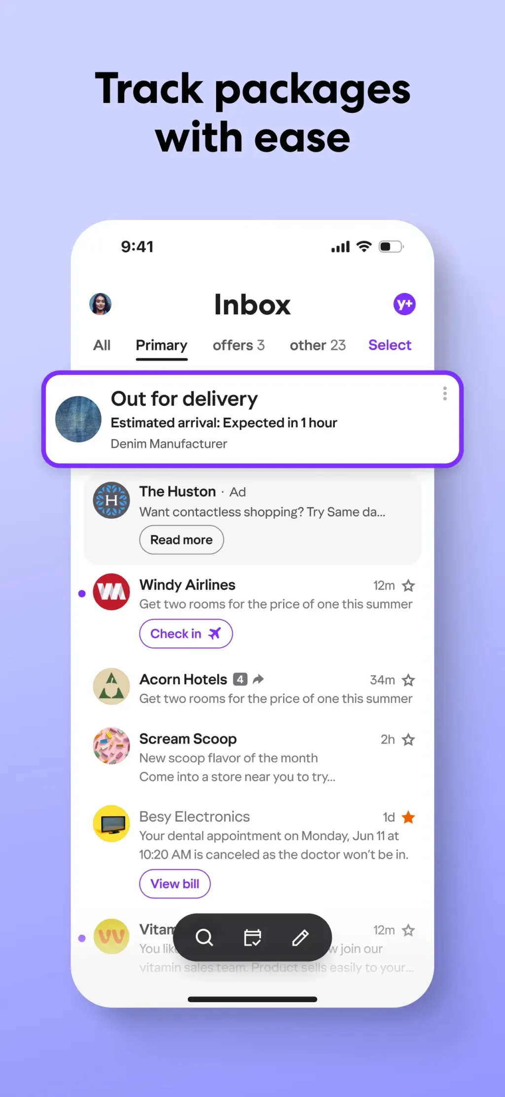 Yahoo Mail: Your Email & Inbox screenshot 3