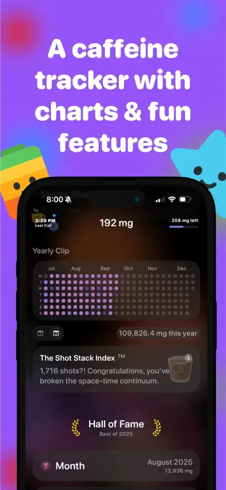 Caffeine Tracker App Store screenshot 10