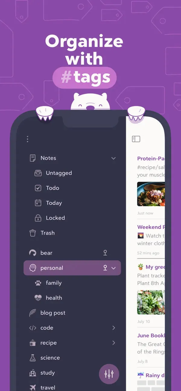 Bear - Markdown Notes App Store screenshot 2