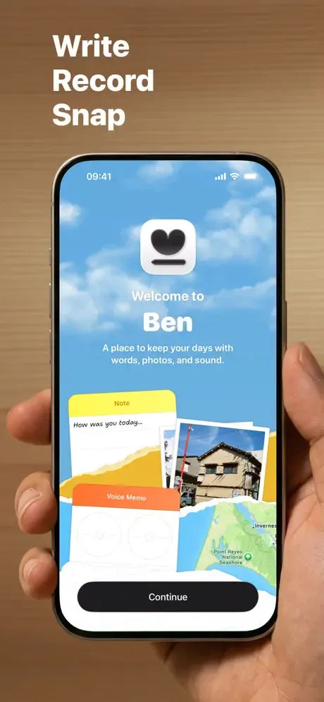 Ben Journal Digital Diary App Store screenshot 1