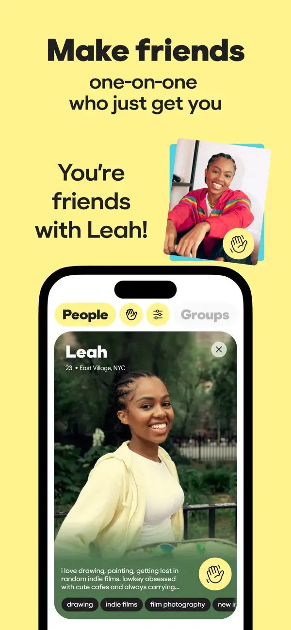 BFF: Make Friends. By Bumble. screenshot 1