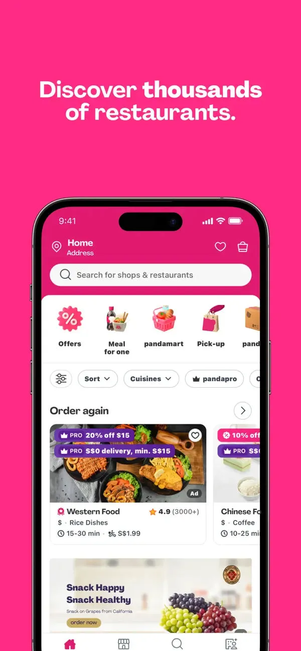 foodpanda: Food & Groceries App Store screenshot 2