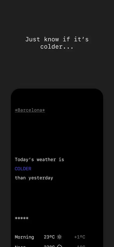 Lazy Weather App Store screenshot 2