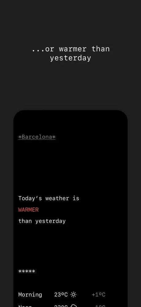 Lazy Weather App Store screenshot 3