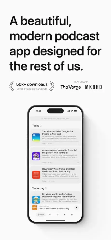 Neuecast App Store screenshot 1