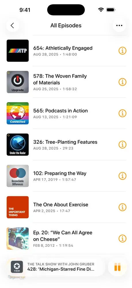 Overcast: Podcast App screenshot 1