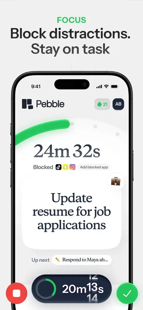 Pebble AI screenshot 1