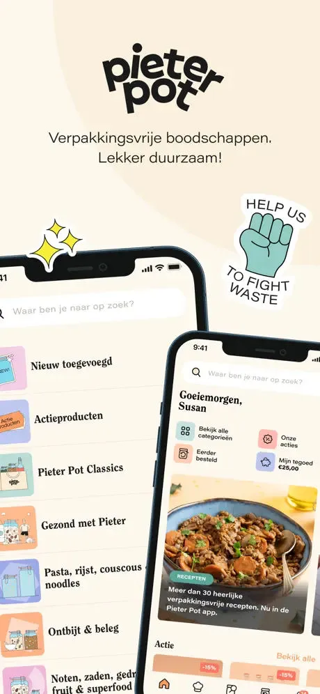 Pieter Pot Supermarkt App Store screenshot 1