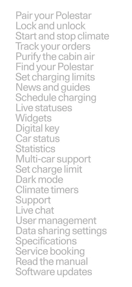 Polestar App Store screenshot 2