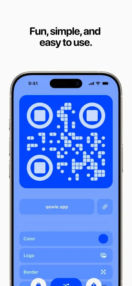 Qewie | QR Code Generator App Store screenshot 3