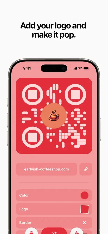 Qewie | QR Code Generator App Store screenshot 4