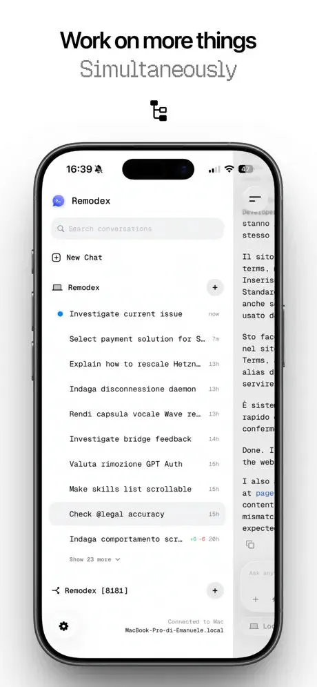 Remodex - Remote AI Coding App Store screenshot 8
