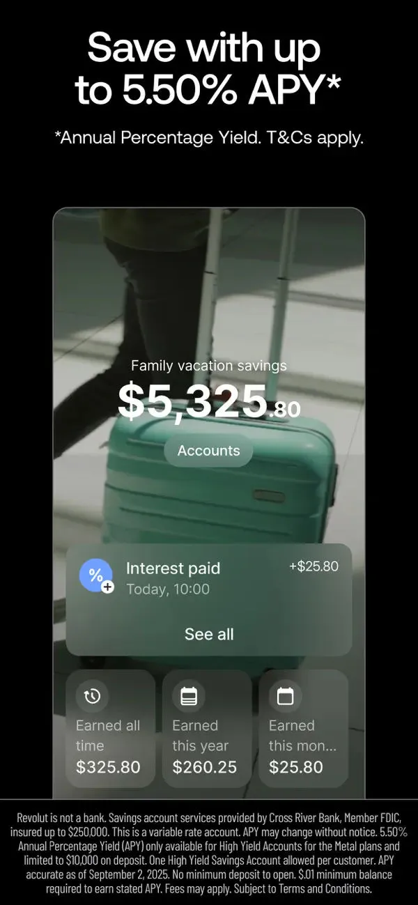 Revolut: Send, spend and save screenshot 2