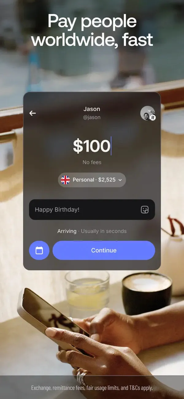 Revolut: Send, spend and save screenshot 1