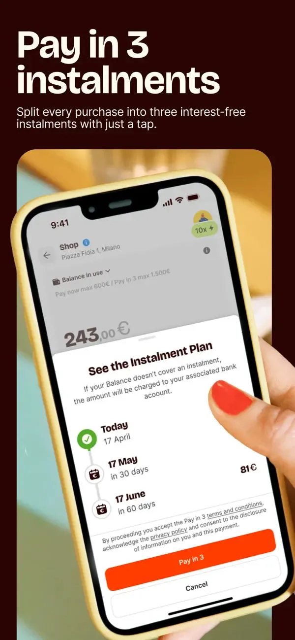 Satispay: Pay and invest App Store screenshot 4